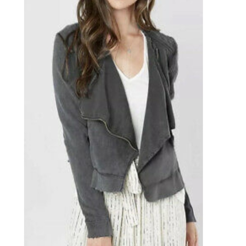 Free People knit moto jacket